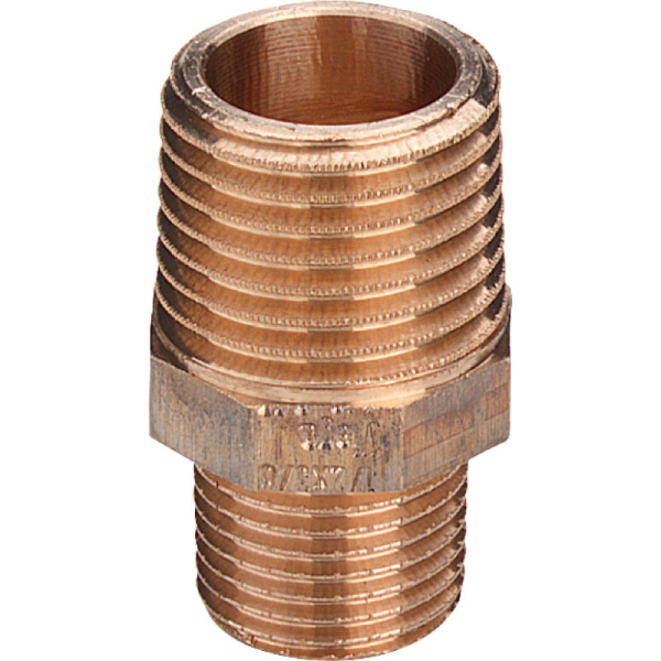 Ниппель бронзовый переходной НР-НР  3/4" x 3/8"   (Viega)